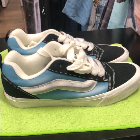 Vans Black and Blue Wave Wash Sneakers - Picture 1 of 5